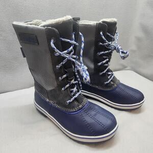 L.L. Bean Youth Size 3 Tek 2.5 Primaloft 200 Gram Blue/Grey Hiking Boot